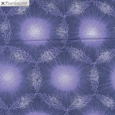 Pearl Reflections- Dandelion Dots- Deep Purple
